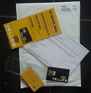 Yellow prepaid pakket